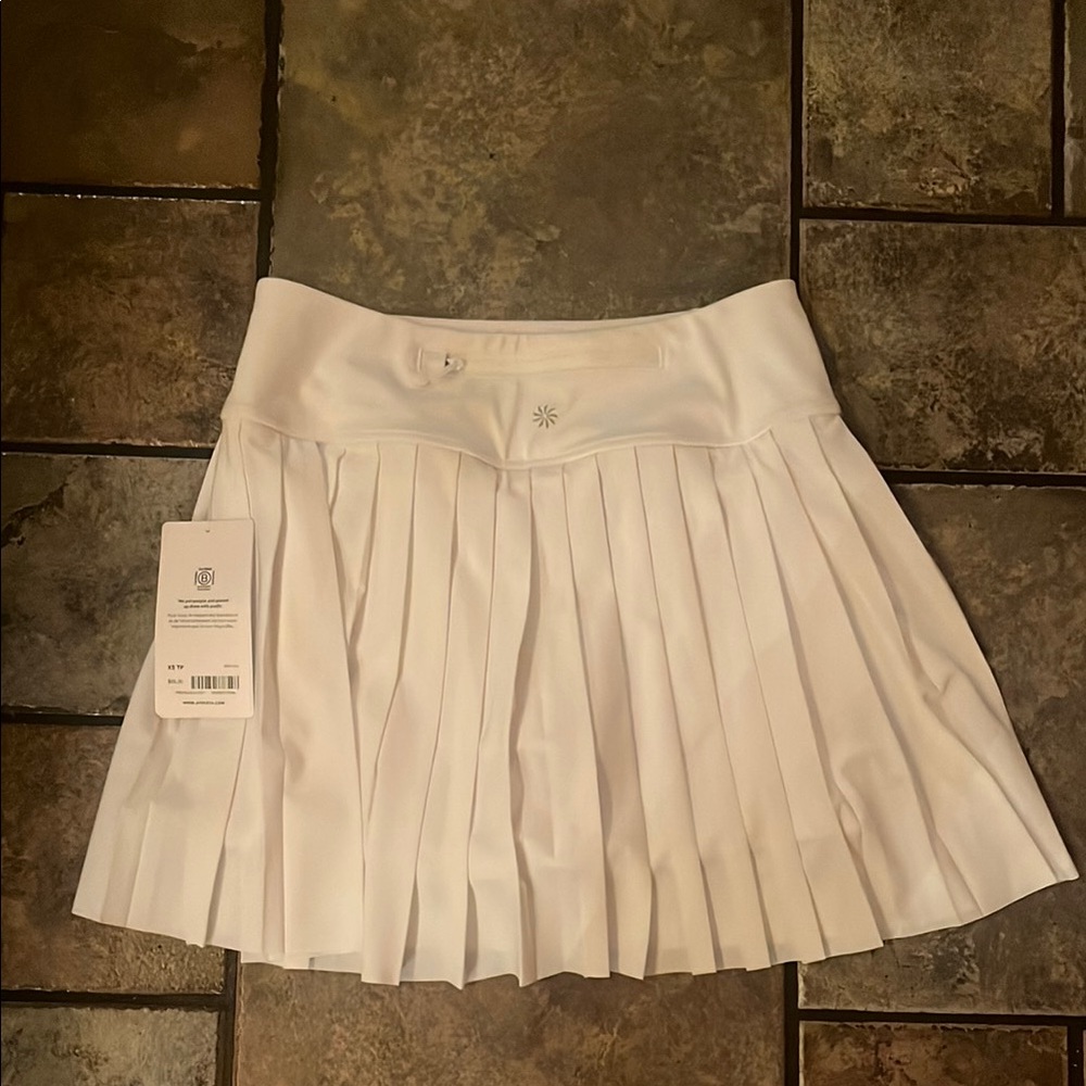White Pleated Elevate skort - Skirt Athleta Golf Tennis